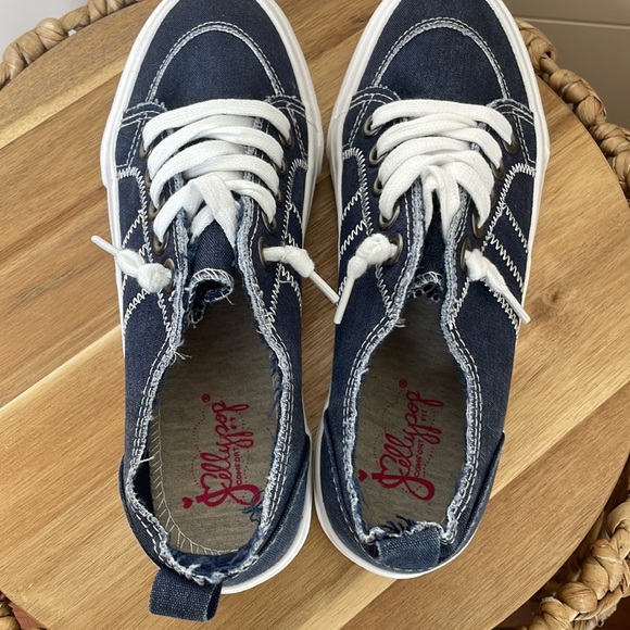 Jellypop Shoes New Jellypop Kory Comfort Fit Blue Jean Tennis Shoe